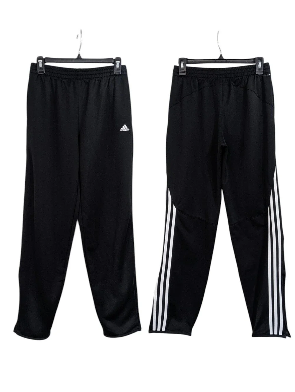 Adidas Ankle Zip Jogger Pants - Black & White - Size XL 18 Boys
